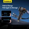 Baseus Enjoyment USB-C autós töltő USB-C / Lightning 60W kábellel - fekete - 13