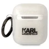 Karl Lagerfeld KLA2HNKCTGT Airpods 1/2 tok átlátszó Gliter Karl&Choupette - 2