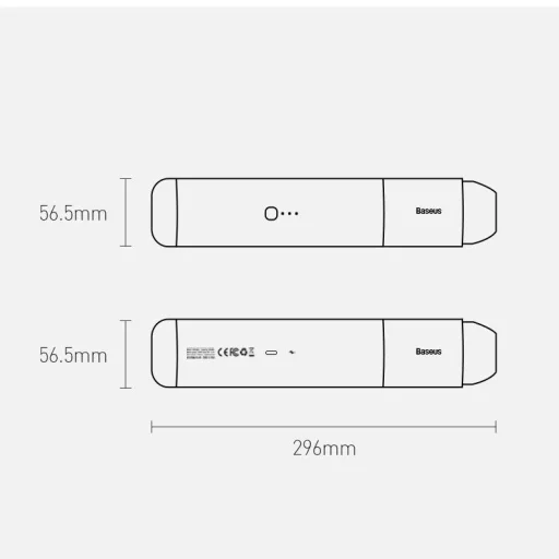 Baseus A3 vezeték nélküli autós porszívó 135 W 15000 Pa fekete (CRXCQA3-0A) - 21