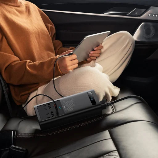 Baseus IGBT Autós Inverter 300W 220V (CN / EU Csatlakozó) Fekete (CGNB010101) - 11