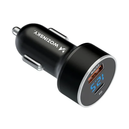 Wozinsky WDCCAC USB-C USB-A 36W autós töltő - fekete - 3