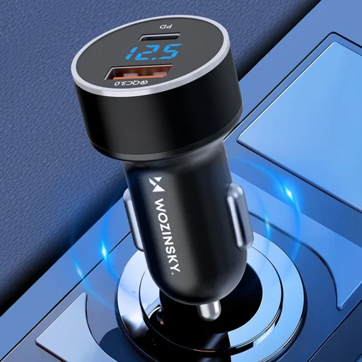 Wozinsky WDCCAC USB-C USB-A 36W autós töltő - fekete - 10