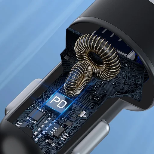 Wozinsky WDCCAC USB-C USB-A 36W autós töltő - fekete - 11