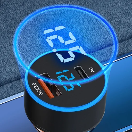 Wozinsky WDCCAC USB-C USB-A 36W autós töltő - fekete - 13