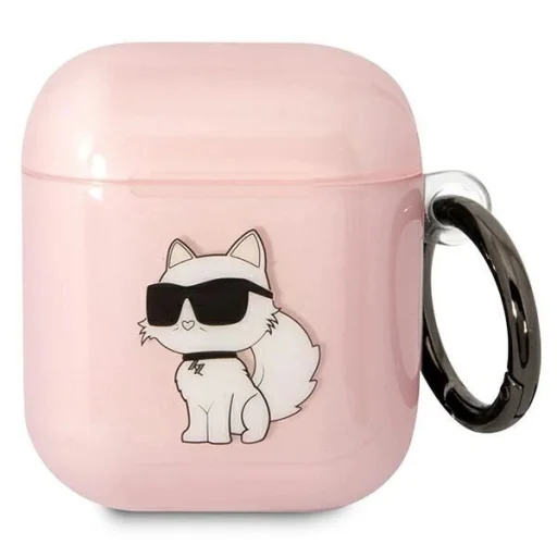 Karl Lagerfeld KLA2HNCHTCP Airpods 1/2 tok rózsaszín/rózsaszín Ikonik Choupette - 1