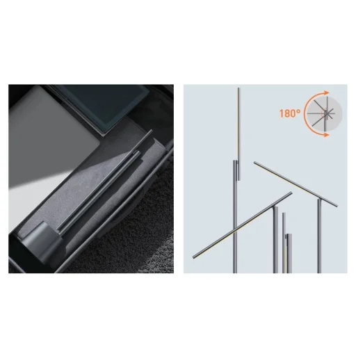 Baseus Smart Eye vezeték nélküli LED íróasztali lámpa 2200 mAh akkumulátorral szürke (DGZG-0G) - 16