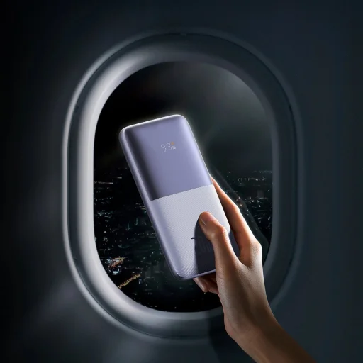 Baseus Bipow Pro Power Bank 10000mAh 20W Lila USB Type A - USB Type C 3A 0.3m Kábel (PPBD040205) - 12