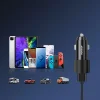 Joyroom autós töltő 2 x USB háttérvilágítással 24W fekete (JR-CL10) thumbnail