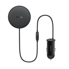 MagSafe 15W USB C 25W Baseus CW01 induktív autós töltő - fekete