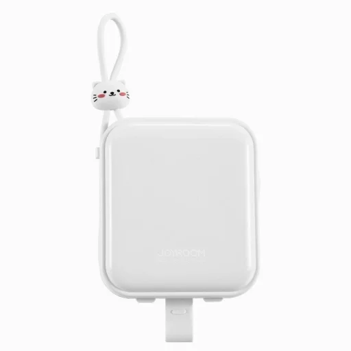 Joyroom powerbank USB C és Lightning kábelekkel valamint Cutie Series állvánnyal 10000mAh 22.5W fehér (JR-L008) - 3