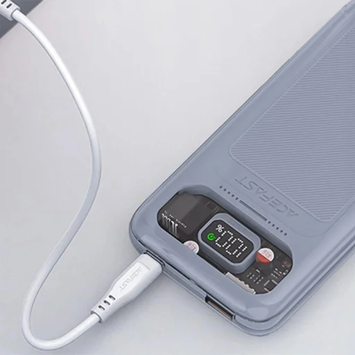 Acefast powerbank 10000mAh Sparkling Series gyorstöltés 30W szürke (M1) - 7