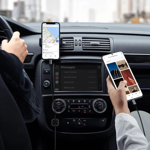 Ugreen gyors autós töltő USB-A / USB-C 30W PD PPS szürke (CD130) - 3