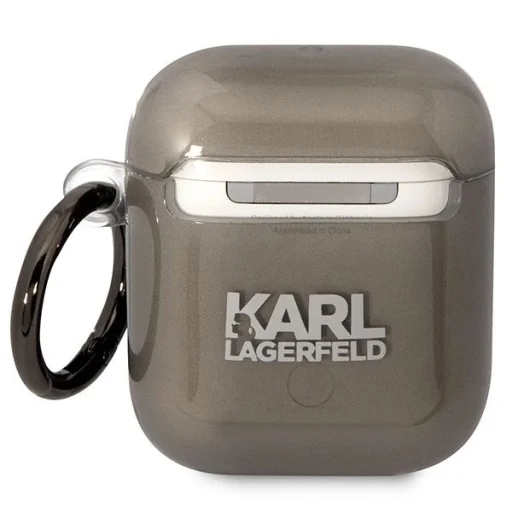 Karl Lagerfeld KLA2HNIKTCK AirPods 1/2 fliptok fekete/fekete Karl`s Head - 2