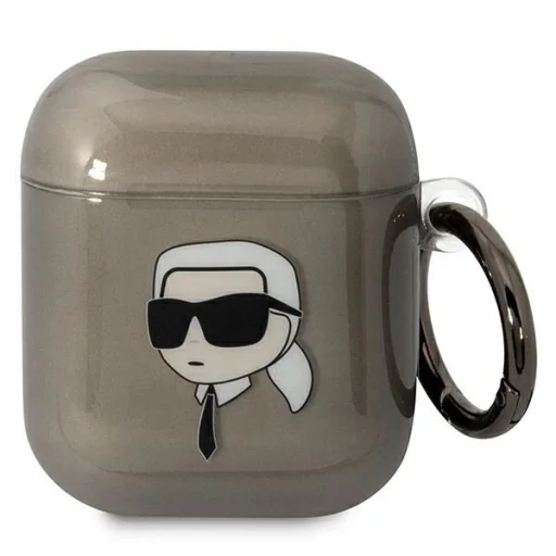 Karl Lagerfeld KLA2HNIKTCK AirPods 1/2 fliptok fekete/fekete Karl`s Head - 1