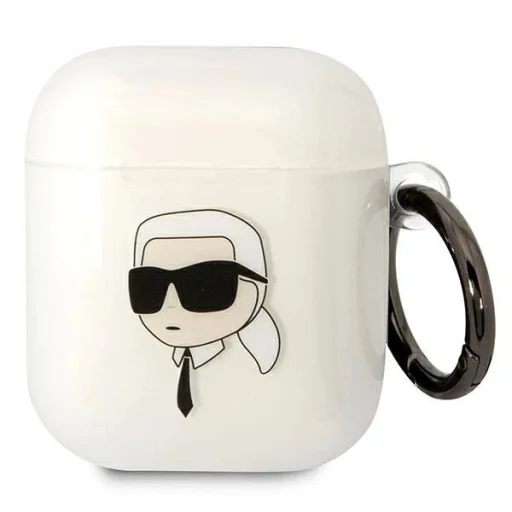 Karl Lagerfeld KLA2HNIKTCT AirPods 1/2 tok átlátszó Karl`s Head - 1