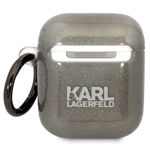 Karl Lagerfeld KLA2HNKCTGK Airpods 1/2 fekete/fekete Gliter Karl&Choupette tok - 2