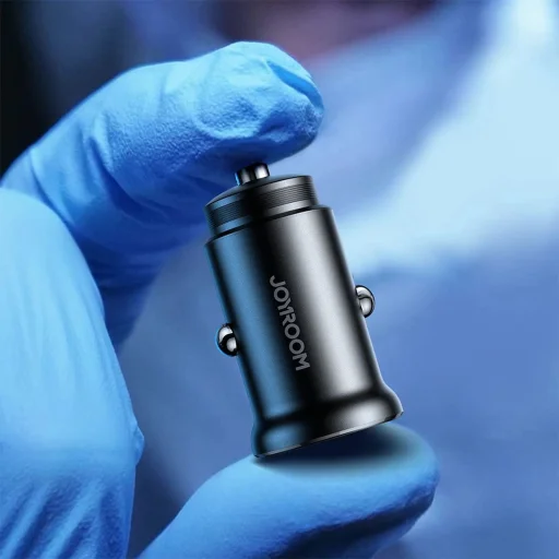 Joyroom JR-CCN05 30W USB-A USB-C mini autós töltő - fekete - 10