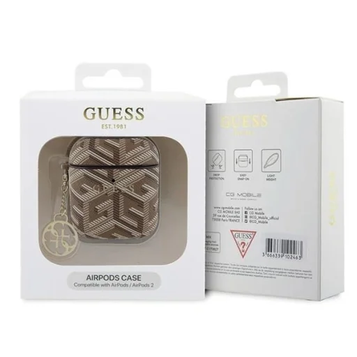 Guess GUA2PGCE4CW tok AirPods 1/2-höz - barna GCube Charm - 3
