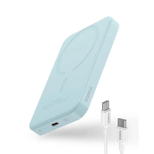 Baseus mini power bank 5000mAh 20W + USB-C kábel (20V/3A) - kék - 2