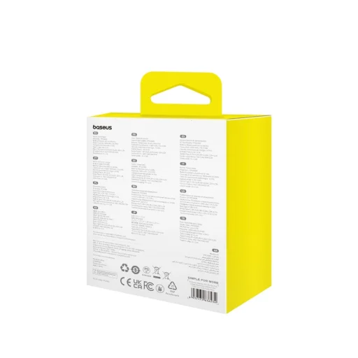 Baseus mini power bank 5000mAh 20W + USB-C kábel (20V/3A) - lila - 5