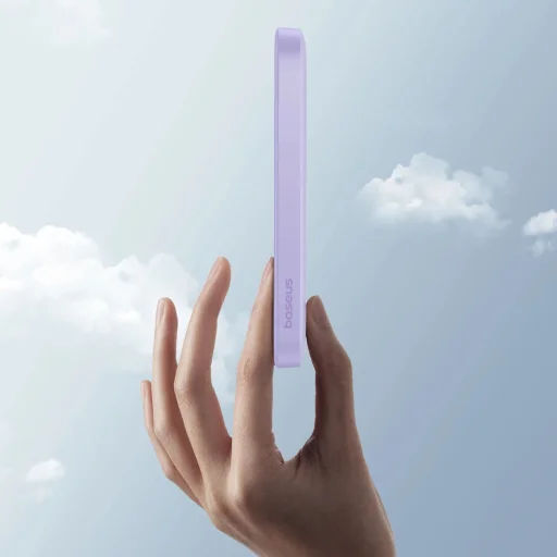 Baseus mini power bank 5000mAh 20W + USB-C kábel (20V/3A) - lila - 8