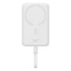 Baseus Magnetic Mini MagSafe 10000mAh 30W powerbank with built-in USB-C cable - white + Baseus Simple Series USB-C - USB-C 60W 0.3m cable - 2