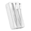 Mini power bank beépített kábelekkel Joyroom JR-PBC06 30W 10000mAh - fehér - 3