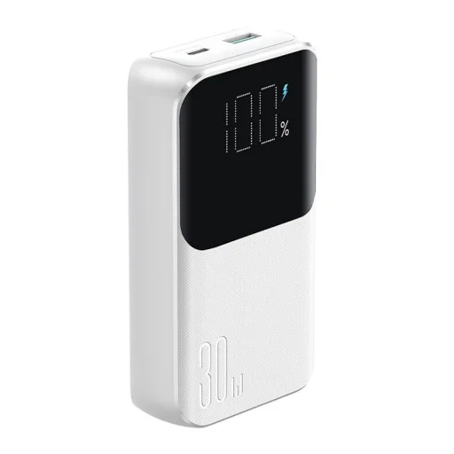 Mini power bank beépített kábelekkel Joyroom JR-PBC06 30W 10000mAh - fehér - 1