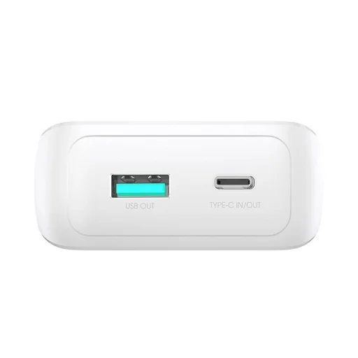 Joyroom JR-PBC07 20000mAh 30W mini powerbank beépített USB-C és Lightning kábelekkel - fehér - 5