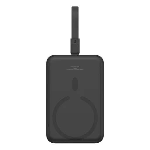 Baseus Magnetic Mini MagSafe 10000mAh 20W powerbank beépített Lightning kábellel - fekete + Baseus Simple Series USB-C - USB-C 60W 0.3m kábel - 3