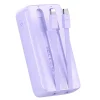 Joyroom JR-PBC07 20000mAh 30W mini power bank USB-C és Lightning kábelekkel - lila thumbnail