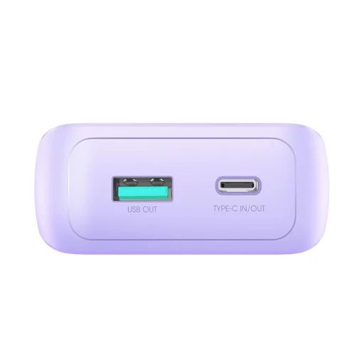 Joyroom JR-PBC07 20000mAh 30W mini power bank USB-C és Lightning kábelekkel - lila - 5