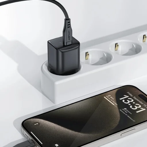 Acefast A73 Mini PD 20W GaN USB-C hálózati töltő - fekete - 2