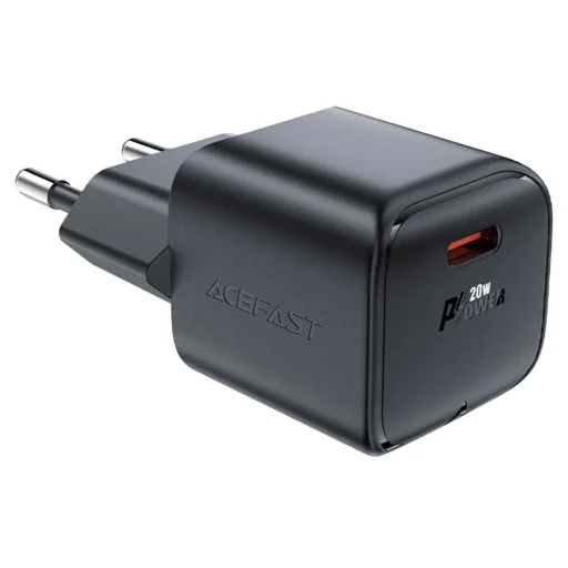 Acefast A73 Mini PD 20W GaN USB-C hálózati töltő - fekete - 1