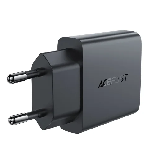 Acefast A69 PD 30W GaN USB-A USB-C fali töltő - fekete - 3