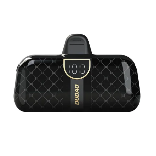 Dudao K20SL 5000mAh mini power bank Lightning / USB-C csatlakozókkal - fekete - 2