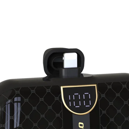 Dudao K20SL 5000mAh mini power bank Lightning / USB-C csatlakozókkal - fekete - 4