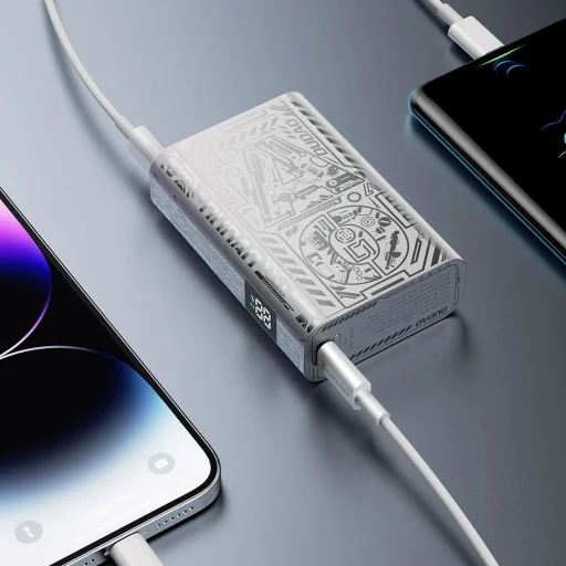 Dudao K20 USB-A / USB-C Powerbank 10000mAh 22.5W - ezüst - 3