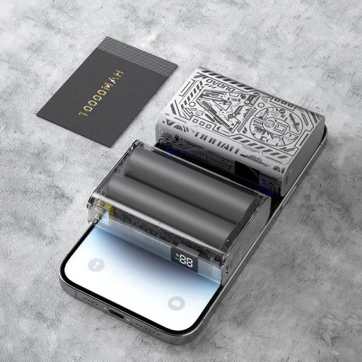 Dudao K20 USB-A / USB-C Powerbank 10000mAh 22.5W - ezüst - 7