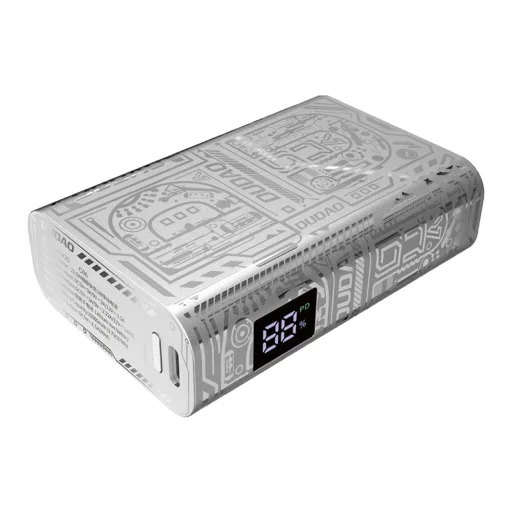 Dudao K20 USB-A / USB-C Powerbank 10000mAh 22.5W - ezüst - 1
