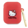 Hello Kitty Silicone 3D Kitty Head AirPods tok - fukszia thumbnail