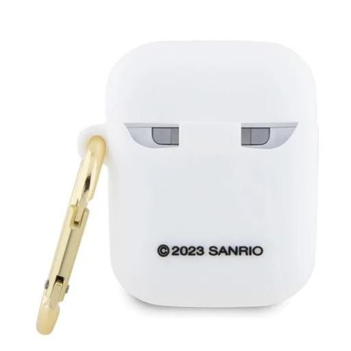 Hello Kitty Szilikon 3D Cica Fej tok AirPods 1/2 - fehér - 2