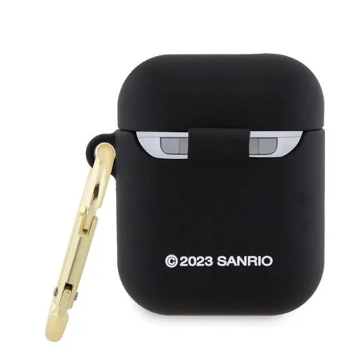 Hello Kitty Szilikon 3D Cica Fej tok AirPods 1/2 - fekete - 2