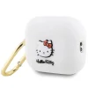 Hello Kitty Szilikon 3D Kitty Fej AirPods Pro 2 tok (2022/2023) - fehér thumbnail