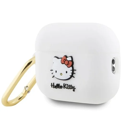 Hello Kitty Szilikon 3D Kitty Fej AirPods Pro 2 tok (2022/2023) - fehér - 3