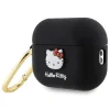 Hello Kitty Szilikon 3D Macskafej Tok AirPods Pro 2 (2022/2023) - Fekete thumbnail