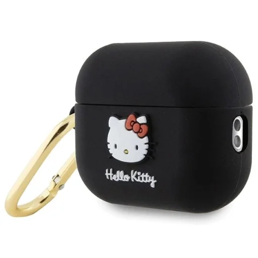 Hello Kitty Szilikon 3D Macskafej Tok AirPods Pro 2 (2022/2023) - Fekete - 3