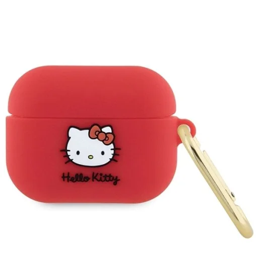 Hello Kitty Szilikon 3D Kitty Fej tok AirPods Pro - fukszia - 1