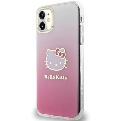 Hello Kitty IML Gradient Elektrop Kitty Fejes tok iPhone 11 Rózsaszín - 2