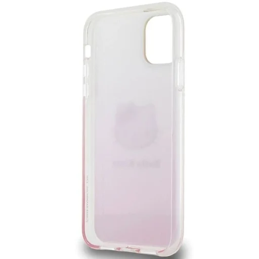 Hello Kitty IML Gradient Elektrop Kitty Fejes tok iPhone 11 Rózsaszín - 7